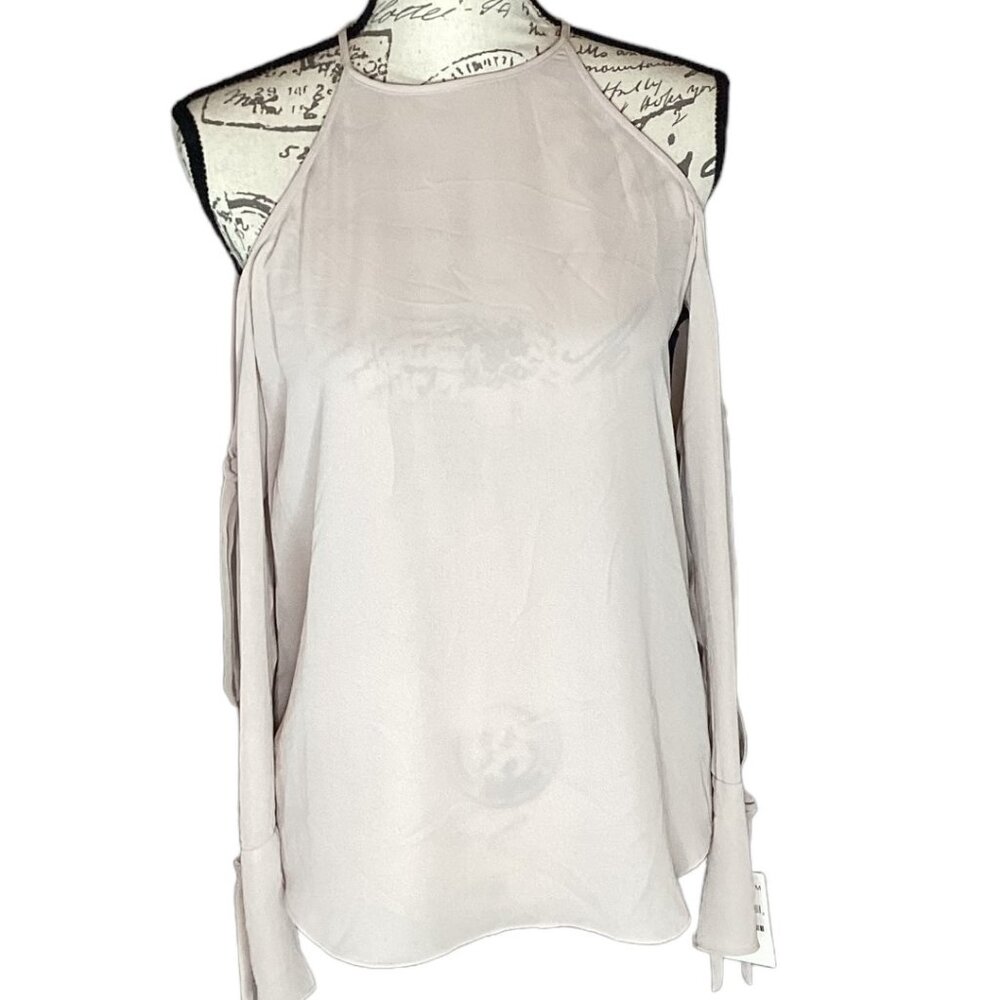 Nude Long-Sleeve Cold Shoulder Top NWT